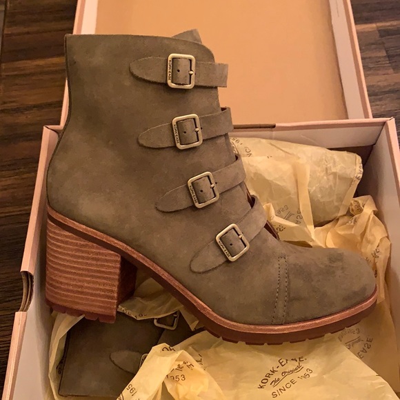 Shoes | Korkease Dee Green Suede Boots 